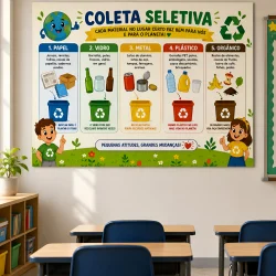 Painel Coleta Seletiva - Pequenas Atitudes, Grandes Mudanças - Dia do Meio Ambiente