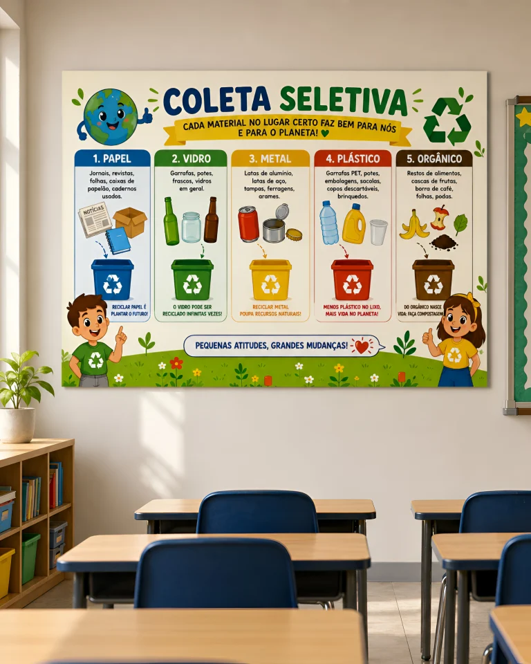 Painel Coleta Seletiva Pequenas Atitudes Grandes Mudanças — foto 2