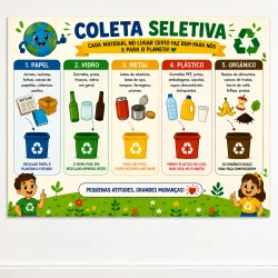 Painel Coleta Seletiva - Pequenas Atitudes, Grandes Mudanças - Dia do Meio Ambiente