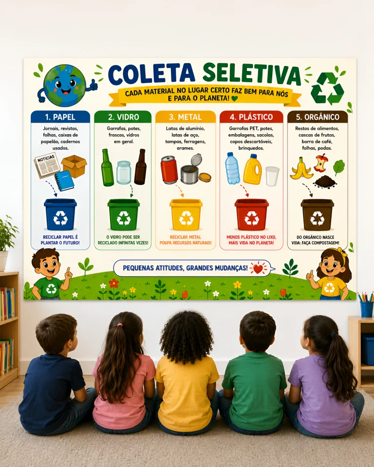 Painel Coleta Seletiva Pequenas Atitudes Grandes Mudanças — foto 4