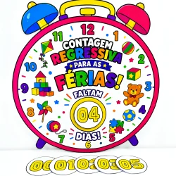 Painel Contagem Regressiva - Férias - Férias