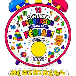 Painel Contagem Regressiva - Férias - Férias