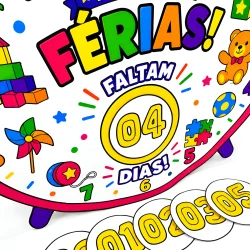 Painel Contagem Regressiva - Férias - Férias