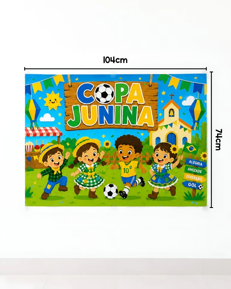 Painel Copa Junina com 16 Folhas — foto 3