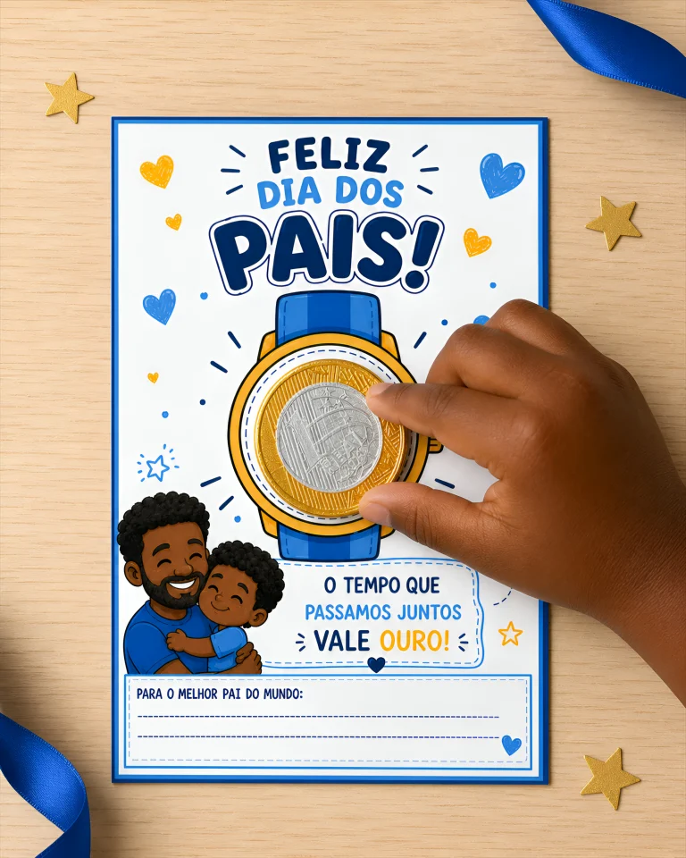 Cartão Papai Vale Ouro para Dia dos Pais — foto 7