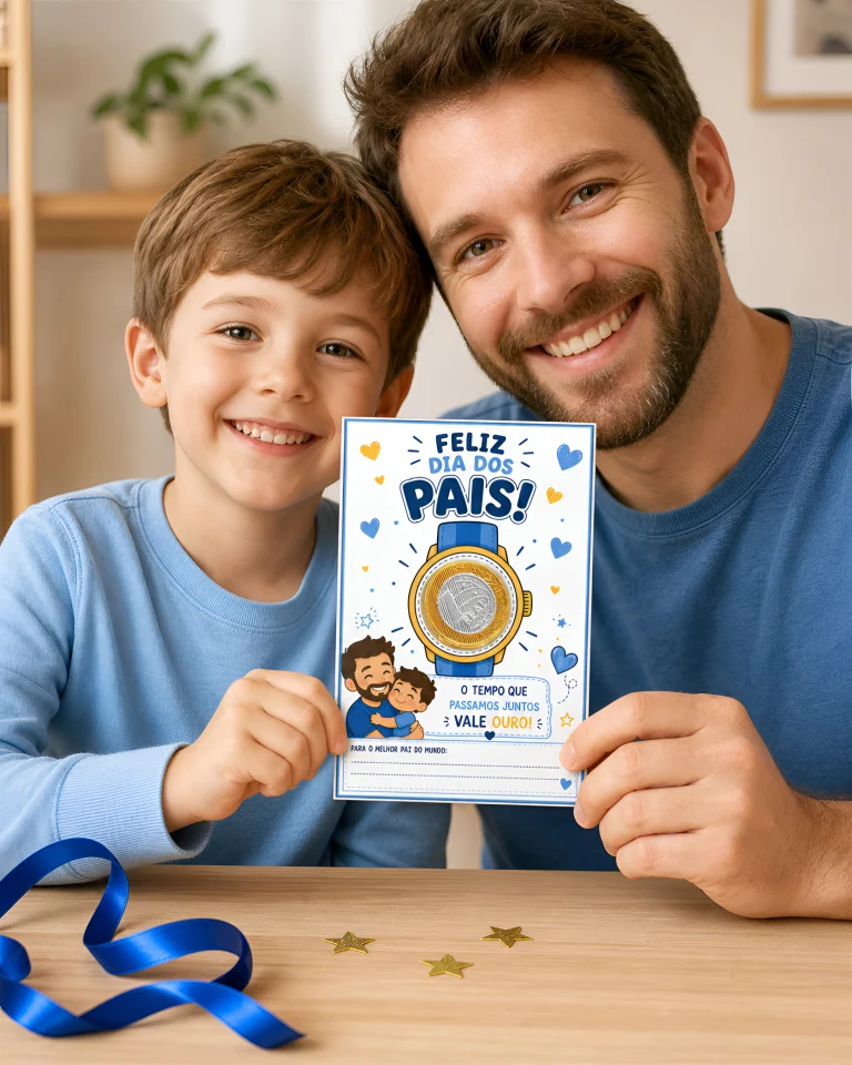 Cartão Papai Vale Ouro para Dia dos Pais — foto 10