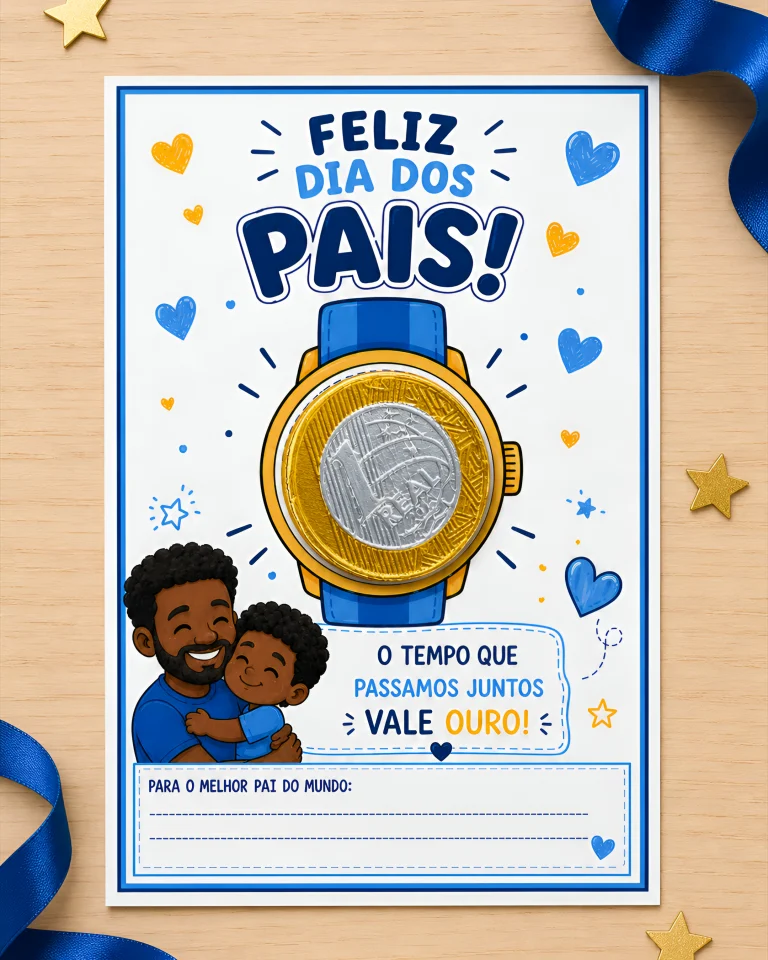 Cartão Papai Vale Ouro para Dia dos Pais — foto 6