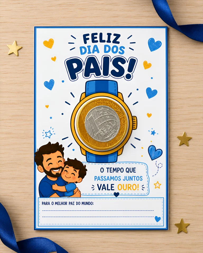 Cartão Papai Vale Ouro para Dia dos Pais — foto 4