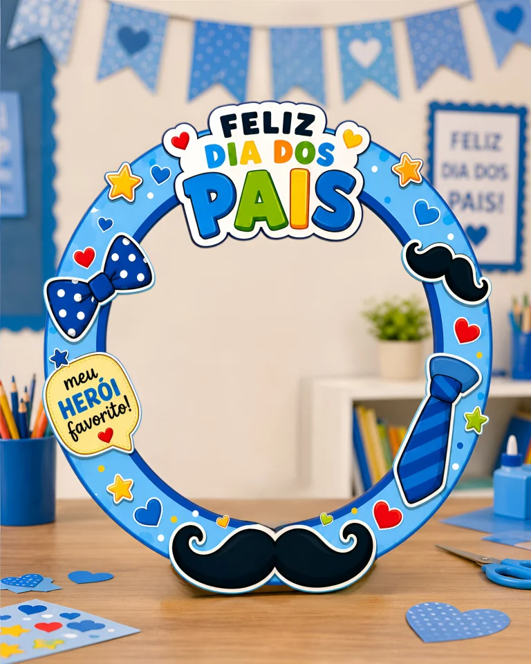 Decoração de Bambolê Feliz Dia dos Pais — foto 3