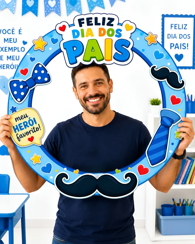 Decoração de Bambolê Feliz Dia dos Pais — foto 2