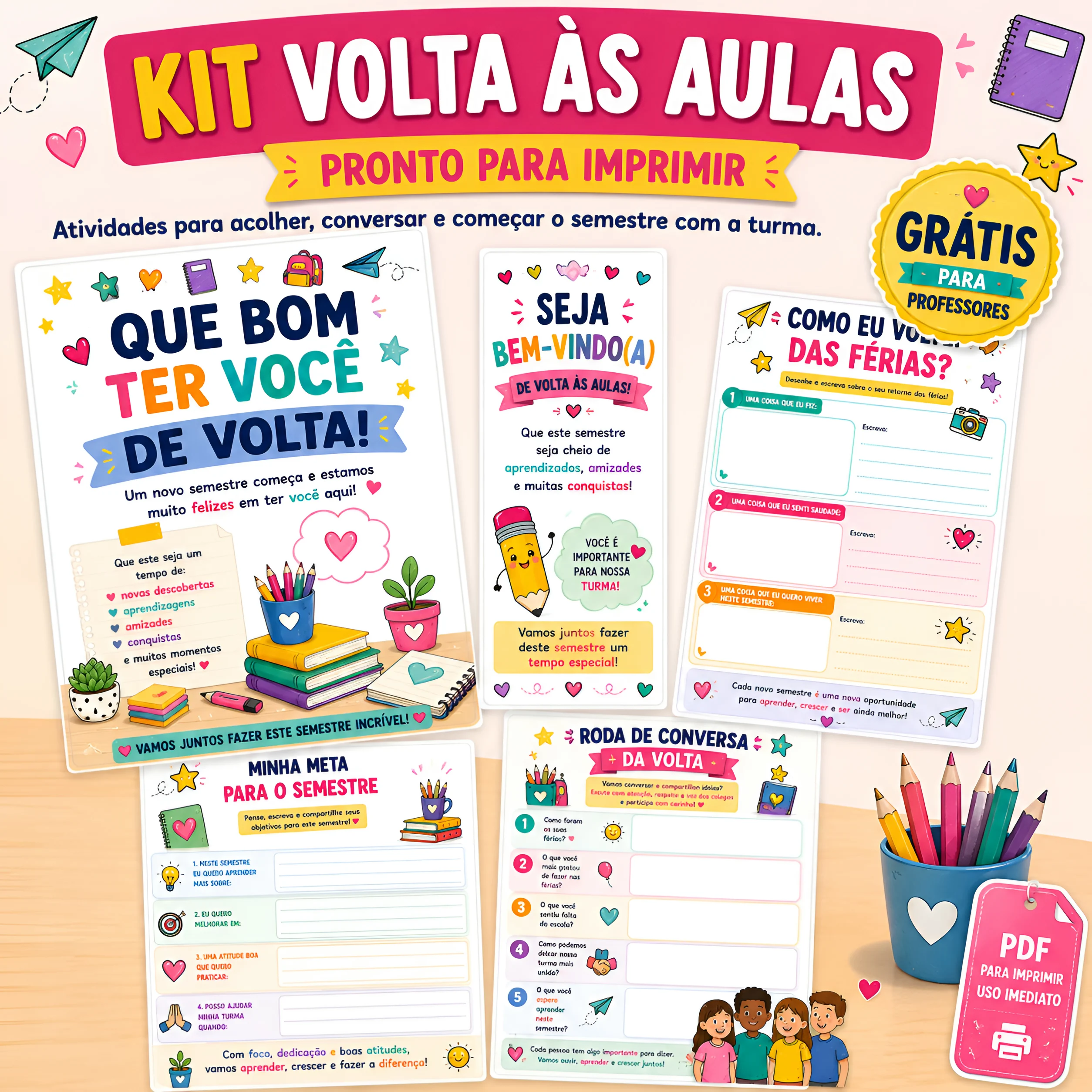Kit Volta às Aulas gratuito