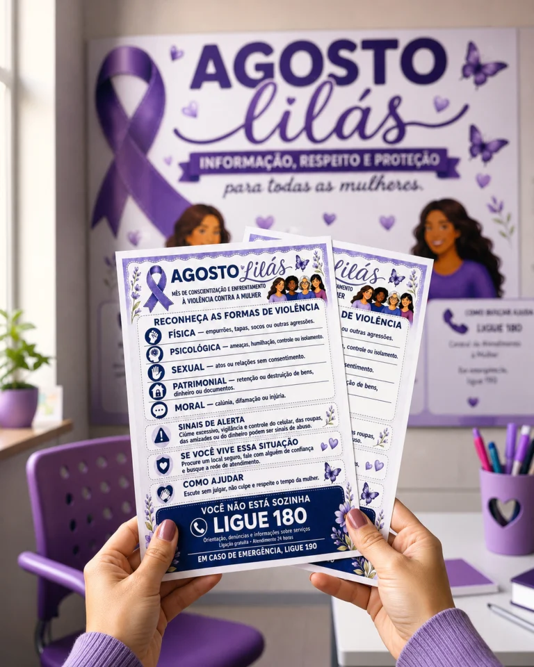 Kit de Conscientização Agosto Lilás — foto 5