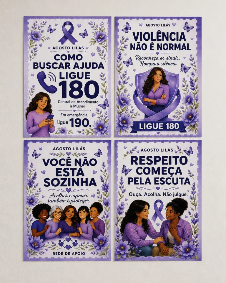 Kit de Conscientização Agosto Lilás — foto 3