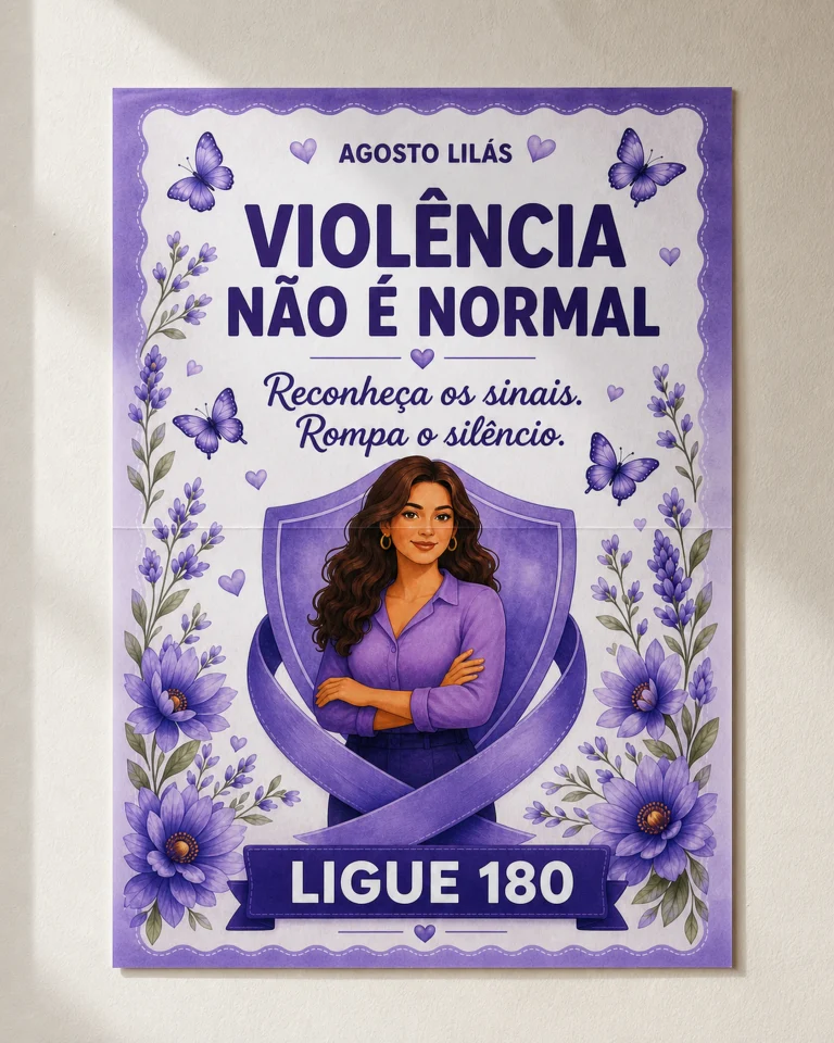Kit de Conscientização Agosto Lilás — foto 8