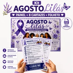 Kit Agosto Lilás - Agosto Lilás