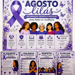 Kit Agosto Lilás - Agosto Lilás
