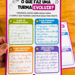 Atividades de turma para o novo semestre, promovendo crescimento e colaboração.