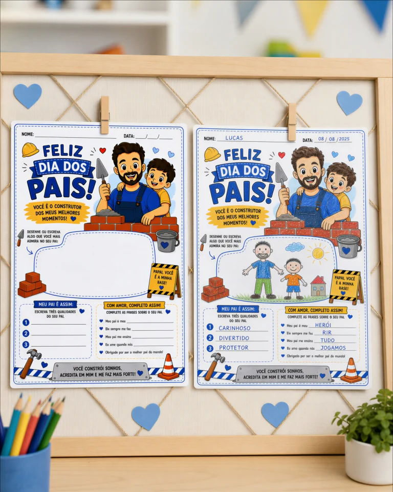 Atividade Meu Pai Construtor Dia dos Pais — foto 5
