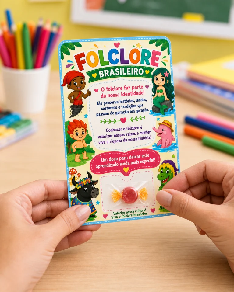 Cartão Lembrancinha Folclore Doce — foto 6
