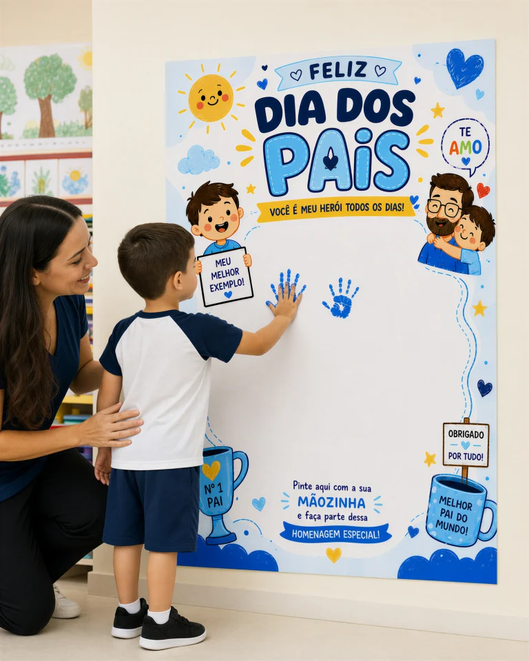 Cartaz Colaborativo Dia dos Pais - Meu Herói — foto 5