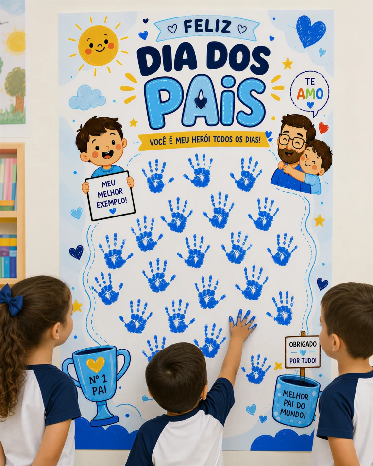 Cartaz Colaborativo Dia dos Pais - Meu Herói — foto 9