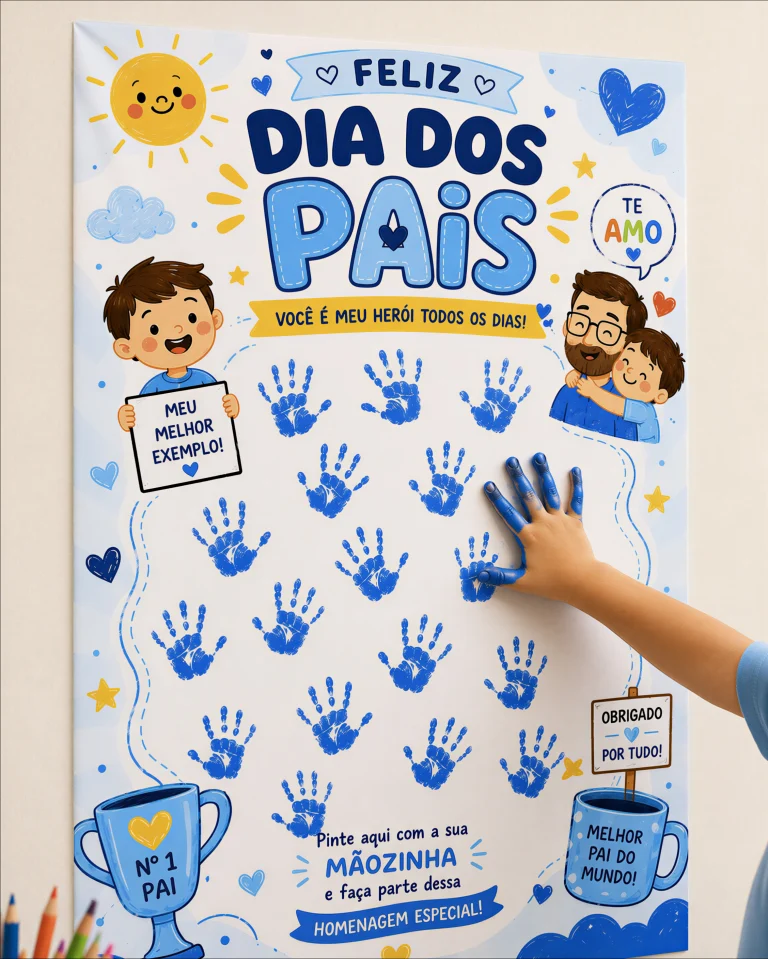 Cartaz Colaborativo Dia dos Pais - Meu Herói — foto 7