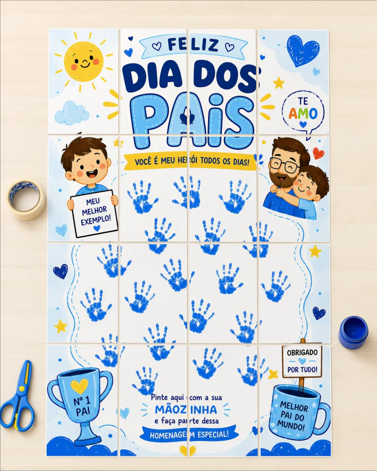Cartaz Colaborativo Dia dos Pais - Meu Herói — foto 6