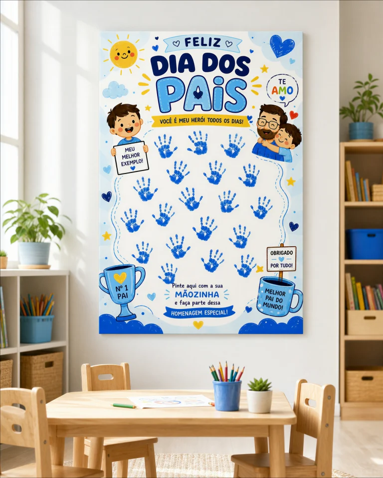 Cartaz Colaborativo Dia dos Pais - Meu Herói — foto 2