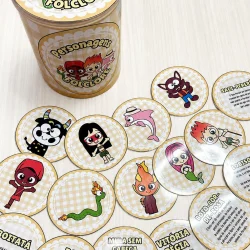 Personagens folclóricos em cartas do kit narrativo.