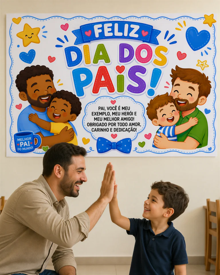 Painel Dia dos Pais Meu Herói e Melhor Amigo — foto 3