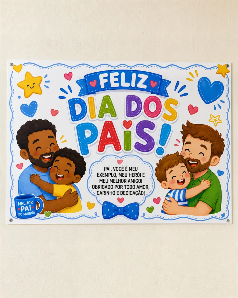 Painel Dia dos Pais Meu Herói e Melhor Amigo — foto 6