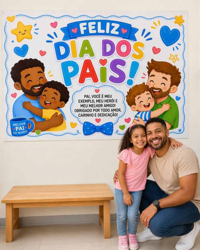 Painel Dia dos Pais Meu Herói e Melhor Amigo — foto 7