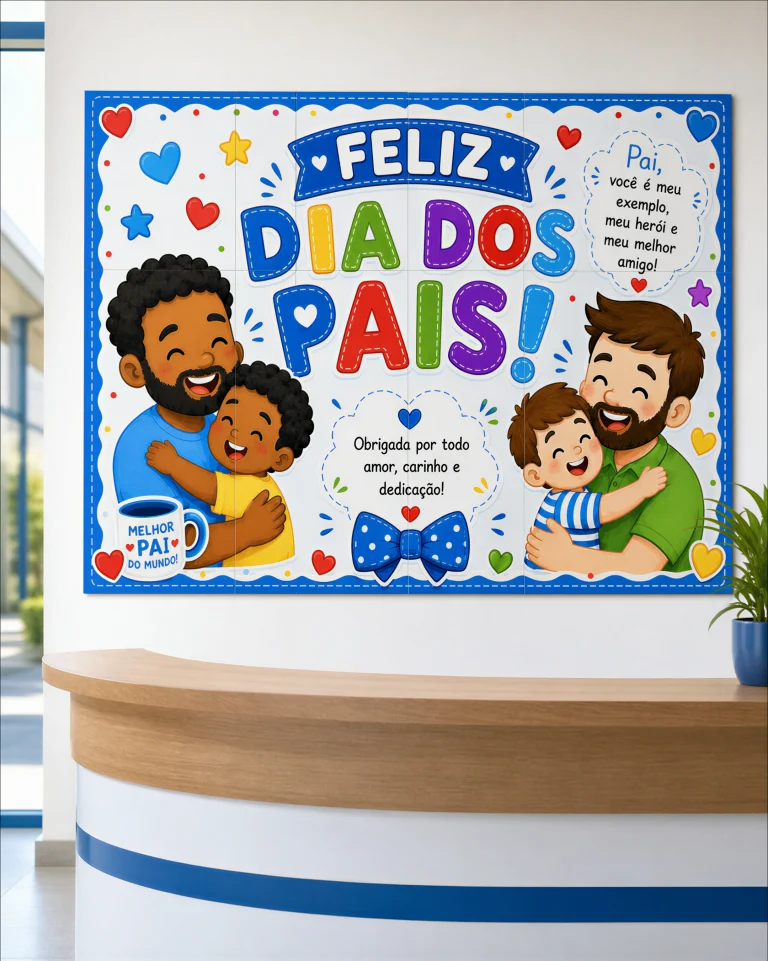 Painel Feliz Dia dos Pais em Dois Tamanhos — foto 8