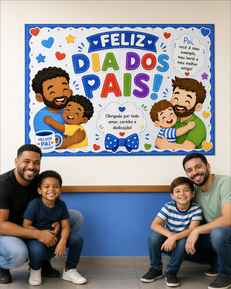 Painel Feliz Dia dos Pais em Dois Tamanhos — foto 2