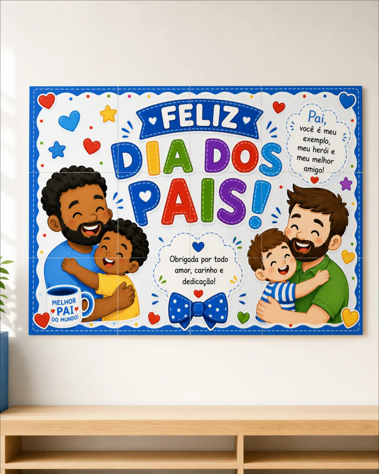 Painel Feliz Dia dos Pais em Dois Tamanhos — foto 7