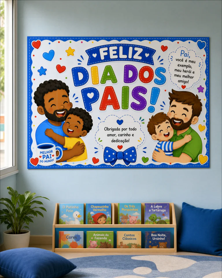 Painel Feliz Dia dos Pais em Dois Tamanhos — foto 6