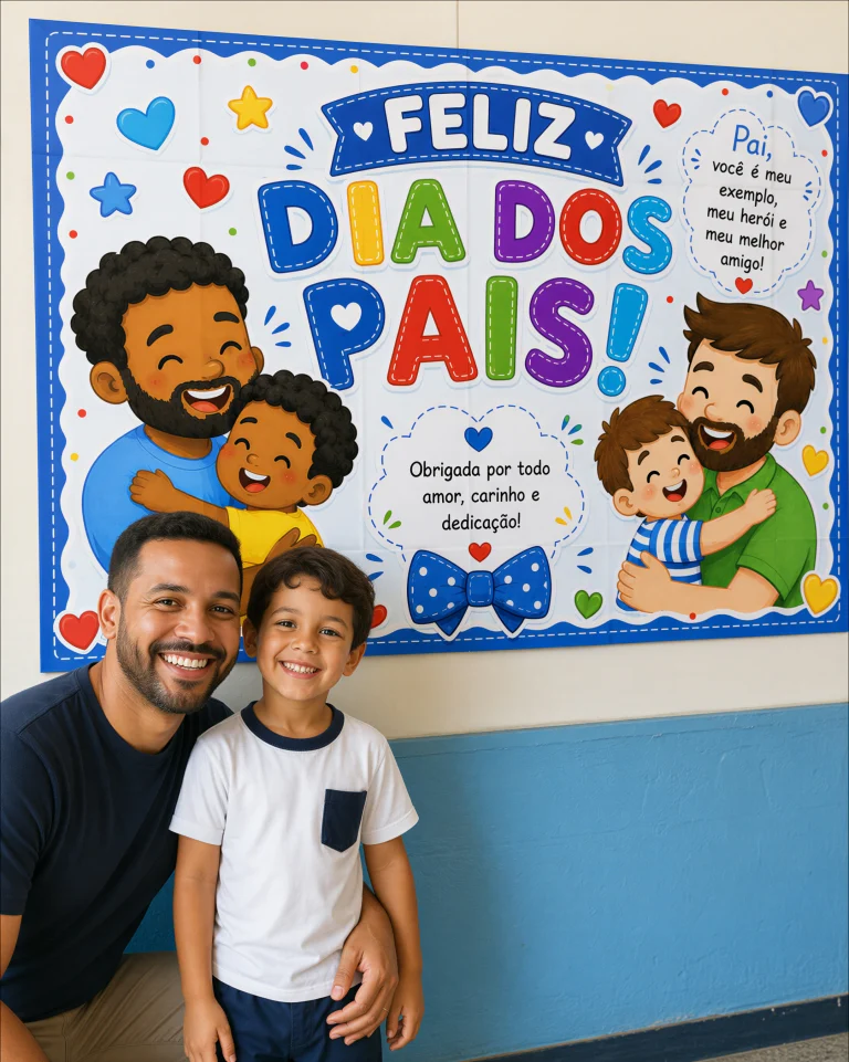 Painel Feliz Dia dos Pais em Dois Tamanhos — foto 5