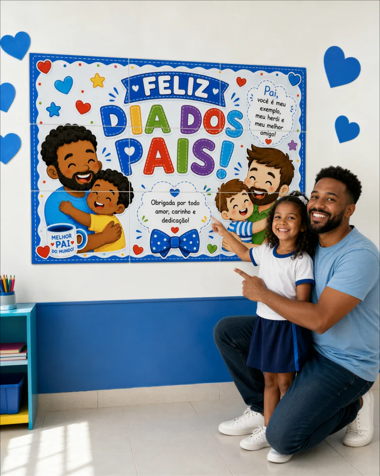 Painel Feliz Dia dos Pais em Dois Tamanhos — foto 3