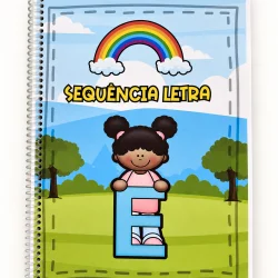 Exercício de recorte e montagem de estrelas para alfabetização.