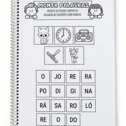 Atividade de alfabetização com imagens e palavras iniciadas com R.