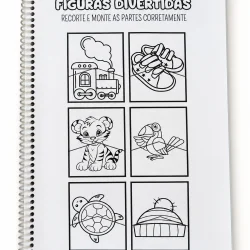 Figuras para recorte de animais e objetos para atividades educativas.