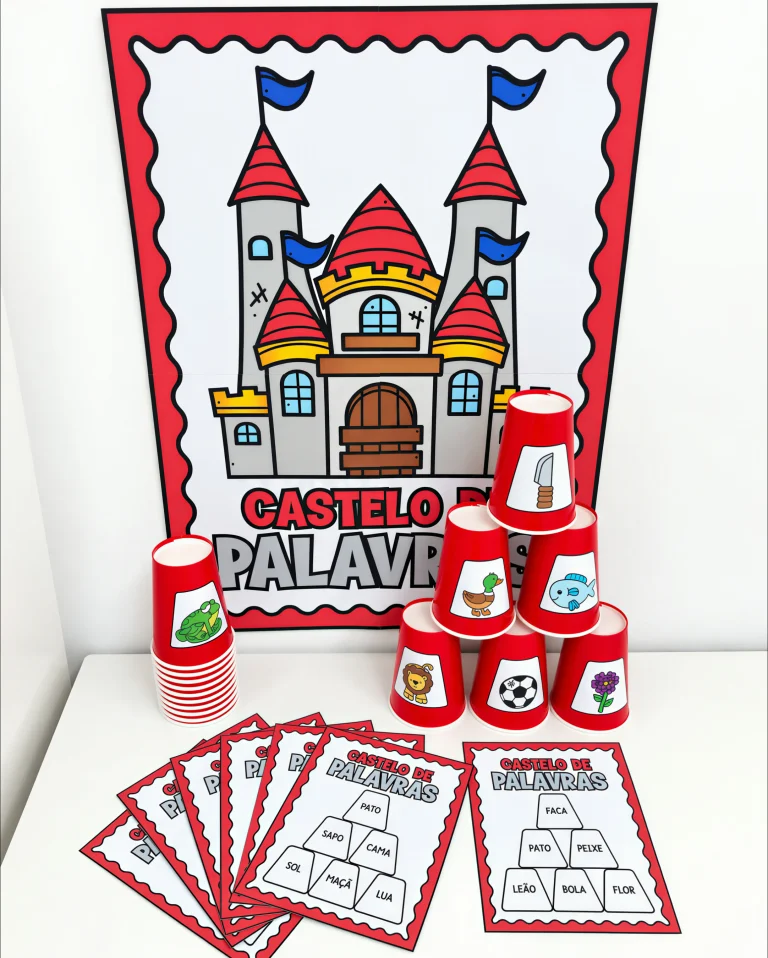 Jogo Castelo de Palavras com Copos — foto 2