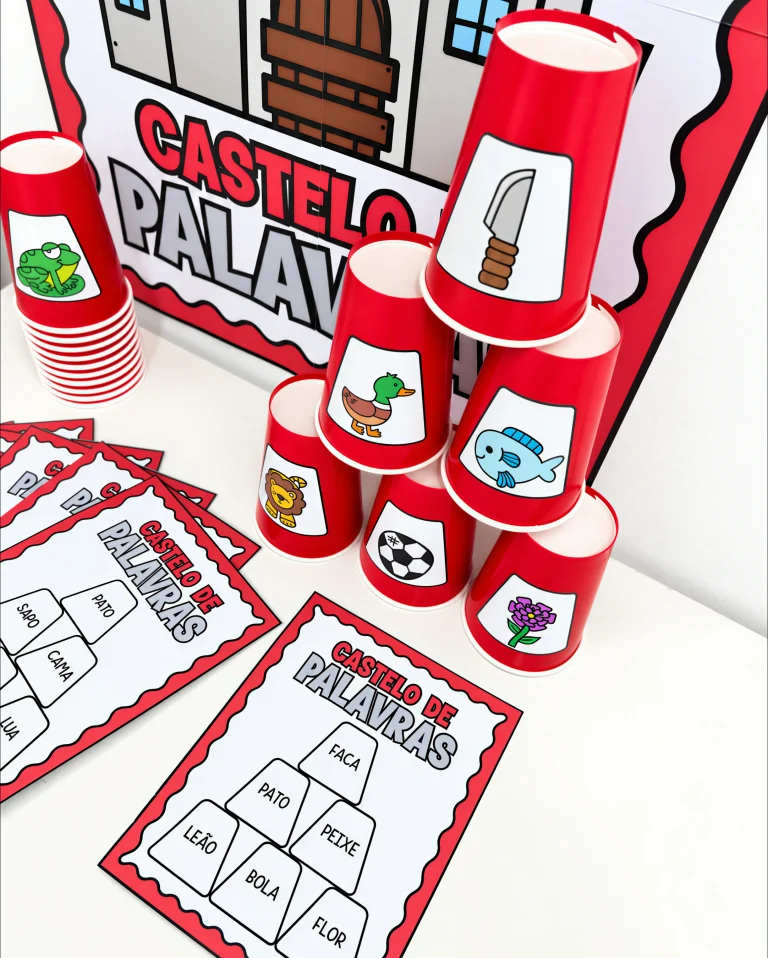 Jogo Castelo de Palavras com Copos — foto 4