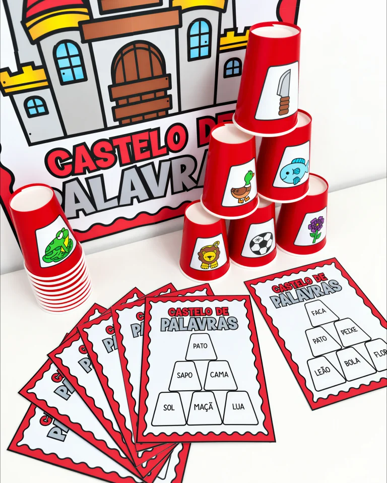Jogo Castelo de Palavras com Copos — foto 7