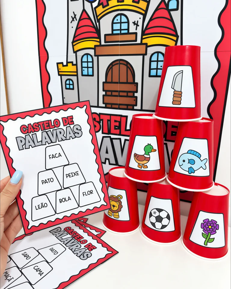 Jogo Castelo de Palavras com Copos — foto 6