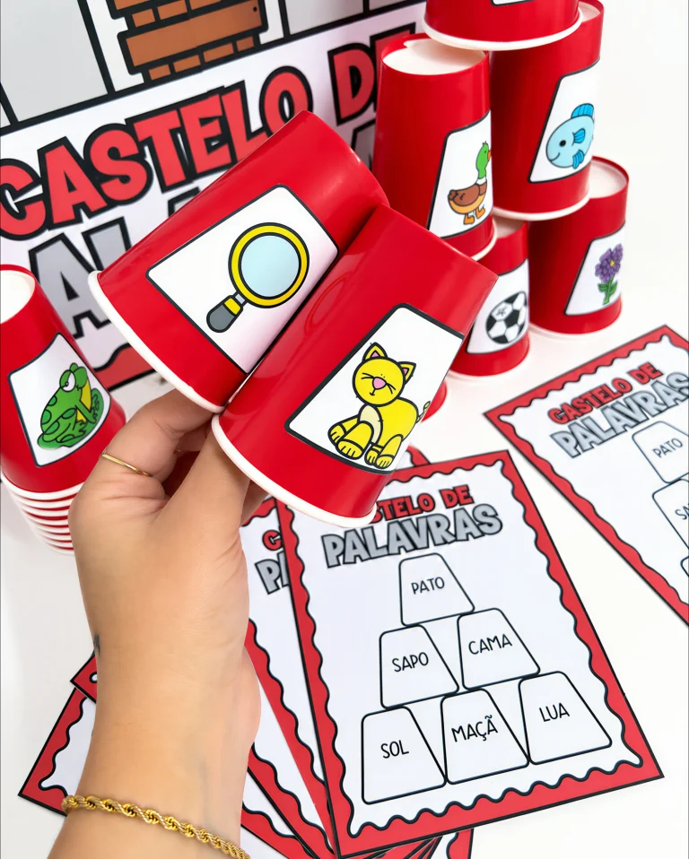 Jogo Castelo de Palavras com Copos — foto 3