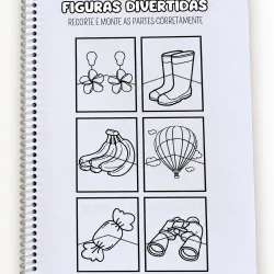 Página de atividade de alfabetização com letra C e desenho de uma coruja e uma lesma.